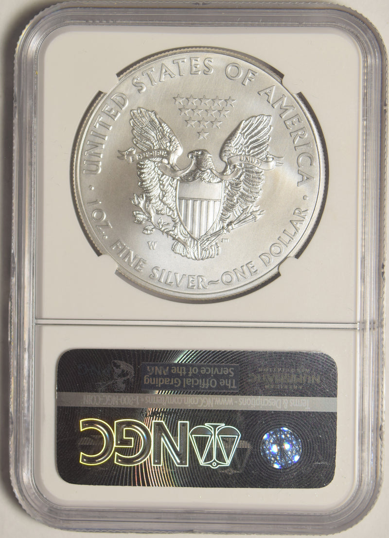 2015-W Burnished Silver Eagle . . . . NGC MS-70