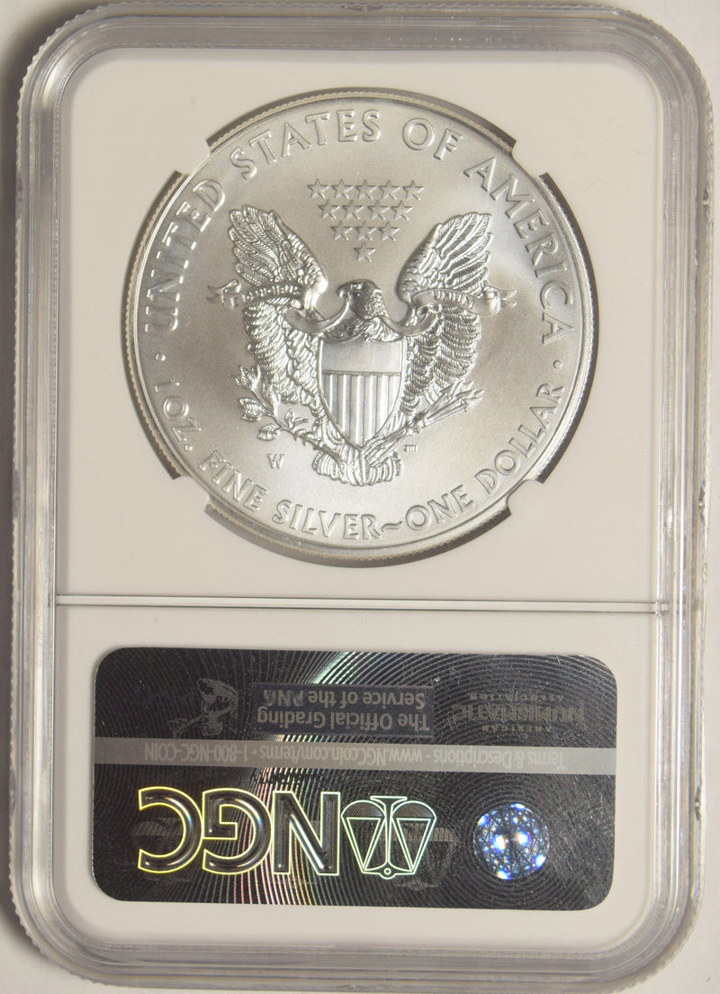 2015-W Burnished Silver Eagle . . . . NGC MS-70 First Day of Issue