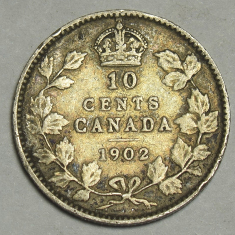 1902 Canadian 10 Cents . . . . VF/XF