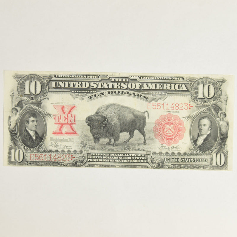 $10.00 1901 -Bison- United States Note Fr. 122 . . . . Choice CU+