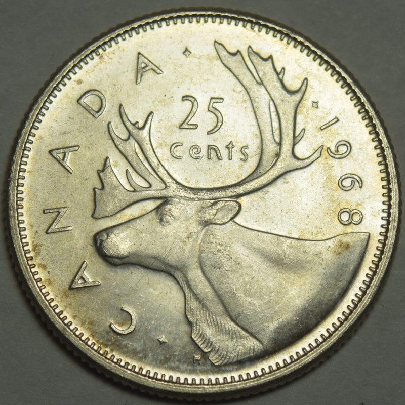 1968 Canadian Quarter . . . . Gem Brilliant Uncirculated