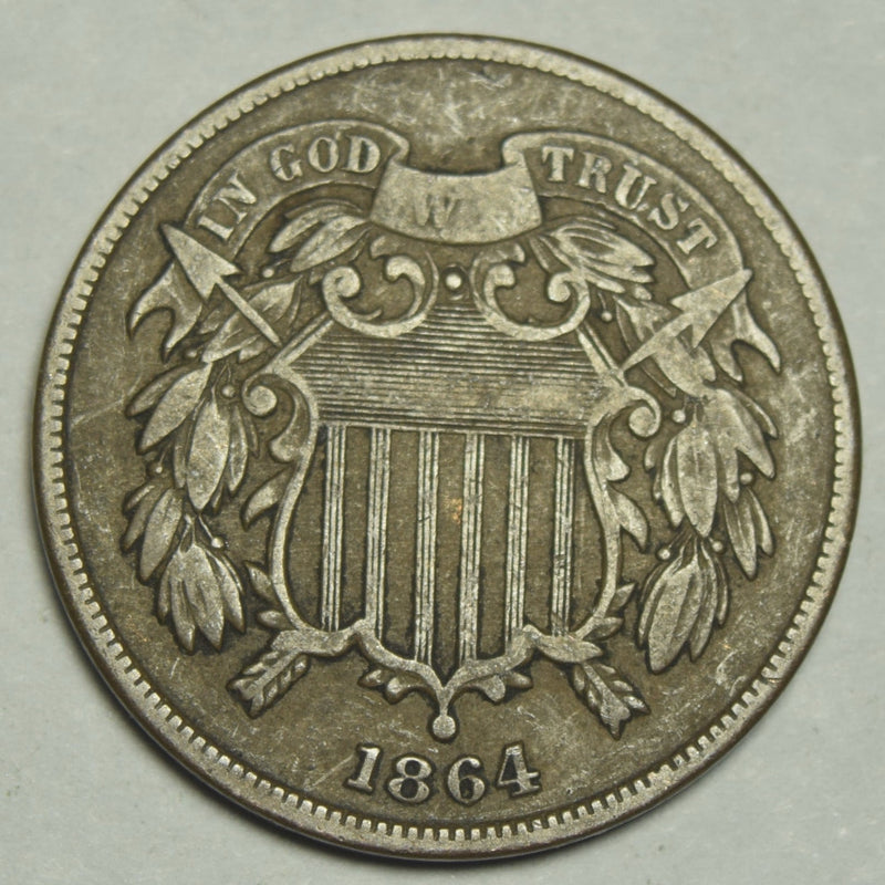 1864 Two Cent Piece . . . . Very Fine