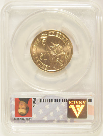2009-D Polk Presidential Dollar . . . . ANACS SP-67
