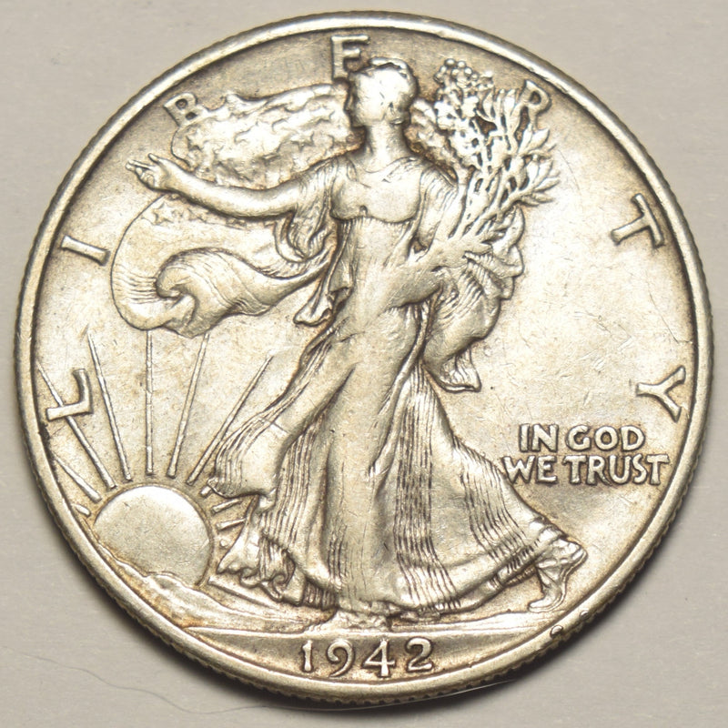 1942-S Walking Liberty Half . . . . Extremely Fine