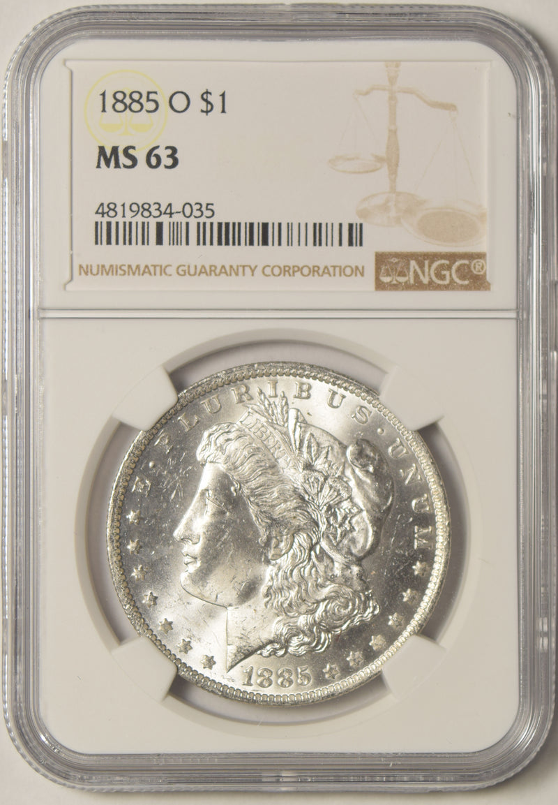 1885-O Morgan Dollar . . . . NGC MS-63