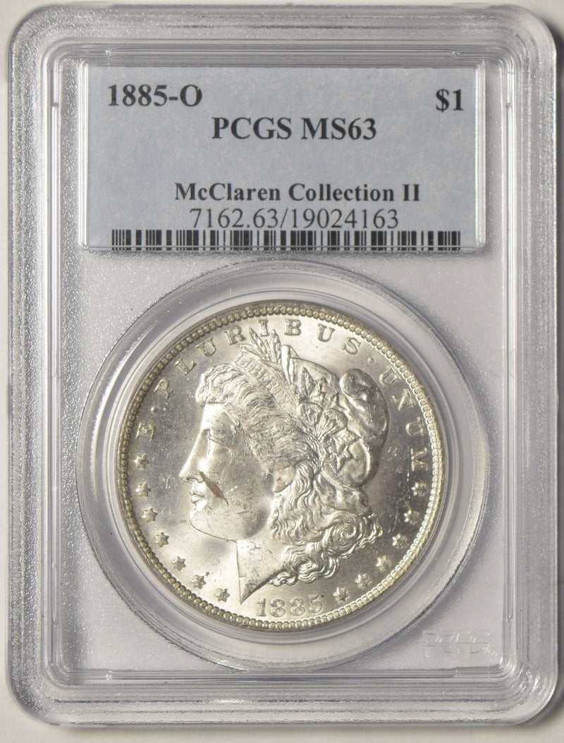 1885-O Morgan Dollar . . . . PCGS MS-63 McLarren Collection II