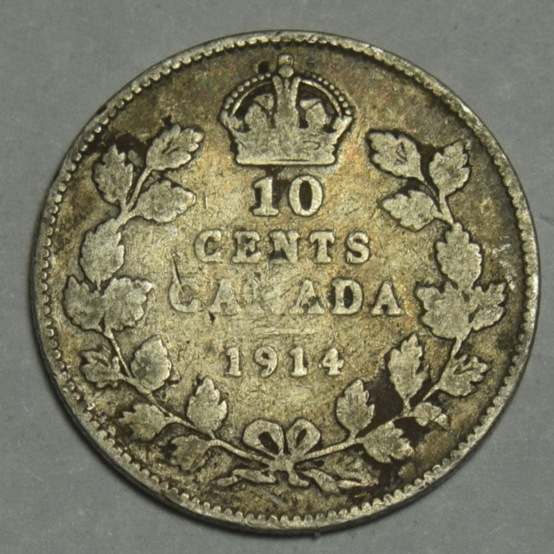 1914 Canadian 10 Cents . . . . Very Fine