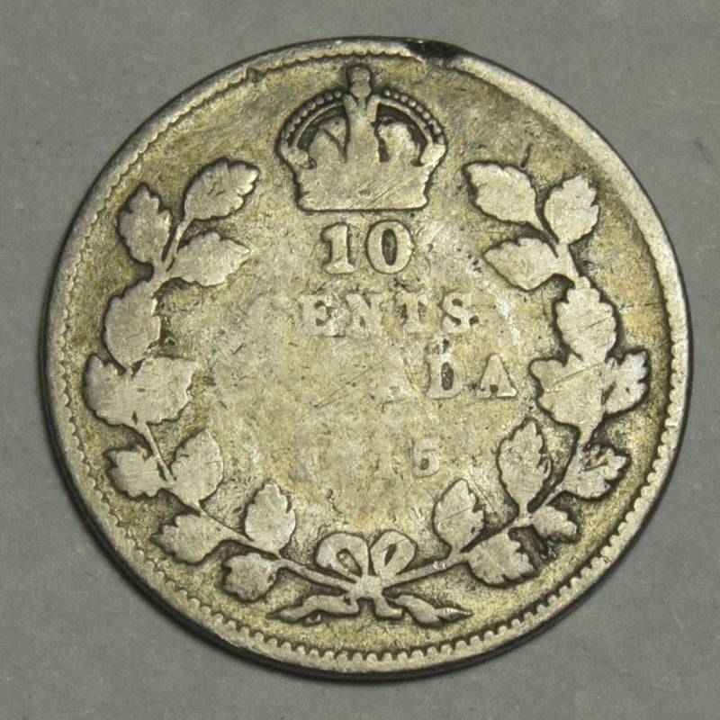 1915 Canadian 10 Cents . . . . Good
