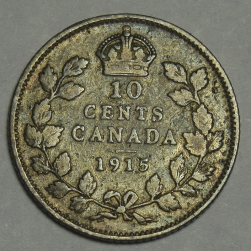 1915 Canadian 10 Cents . . . . Extremely Fine