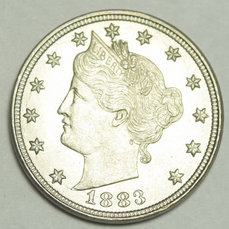 1883 No CENTS Liberty Nickel . . . . Gem Brilliant Uncirculated