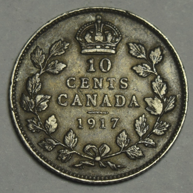 1917 Canadian 10 Cents . . . . XF/AU