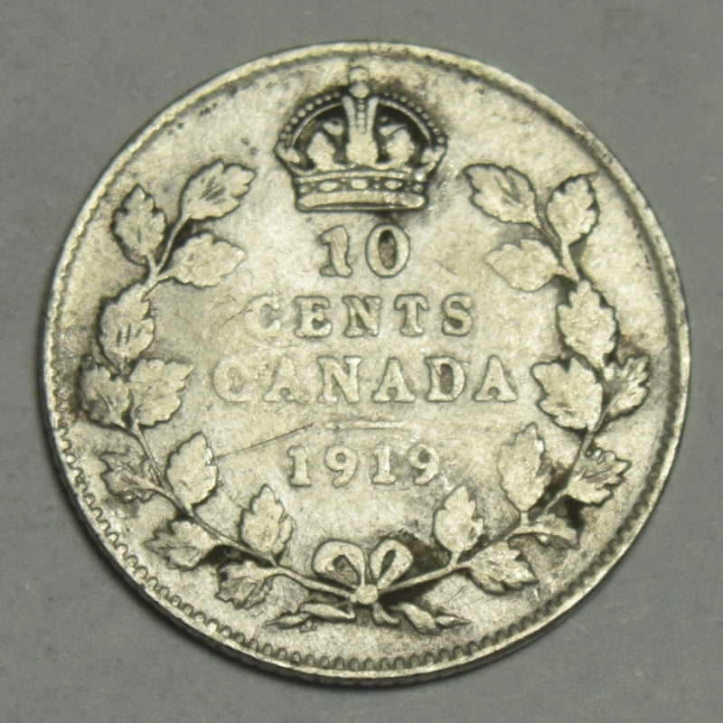1919 Canadian 10 Cents . . . . VG/Fine