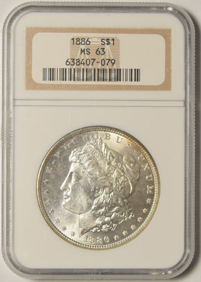 1886 Morgan Dollar . . . . NGC MS-63