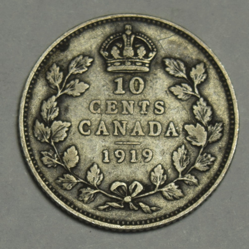 1919 Canadian 10 Cents . . . . Fine/VF