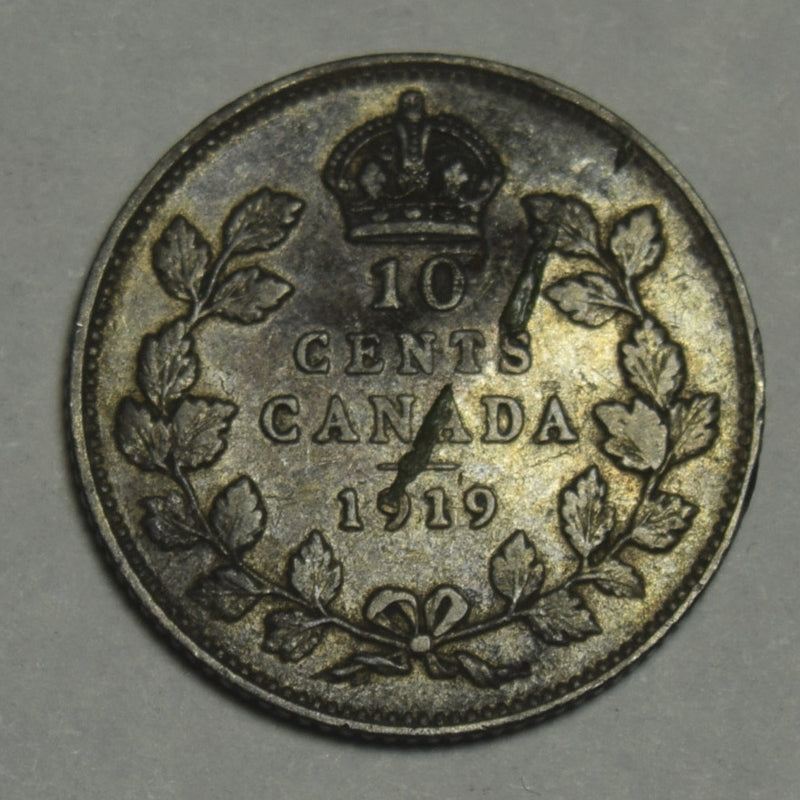 1919 Canadian 10 Cents . . . . Extremely Fine