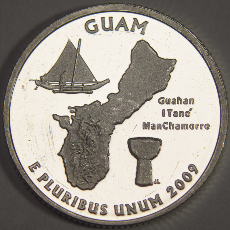 2009-S Guam Quarter . . . . Superb Brilliant Proof Silver