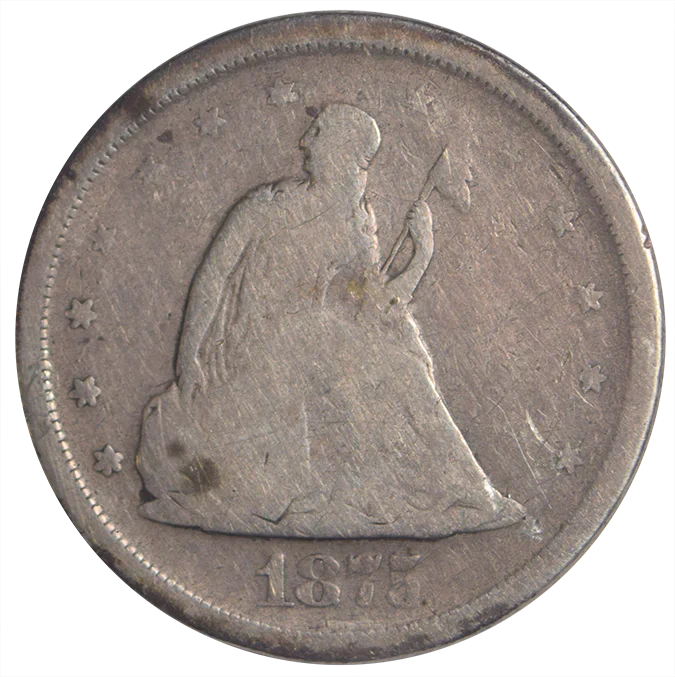1875-S Twenty Cent Piece . . . . Very Good