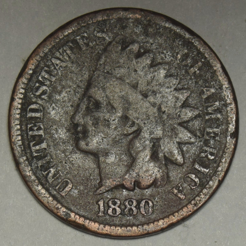 1880 Indian Cent . . . . Good corrosion