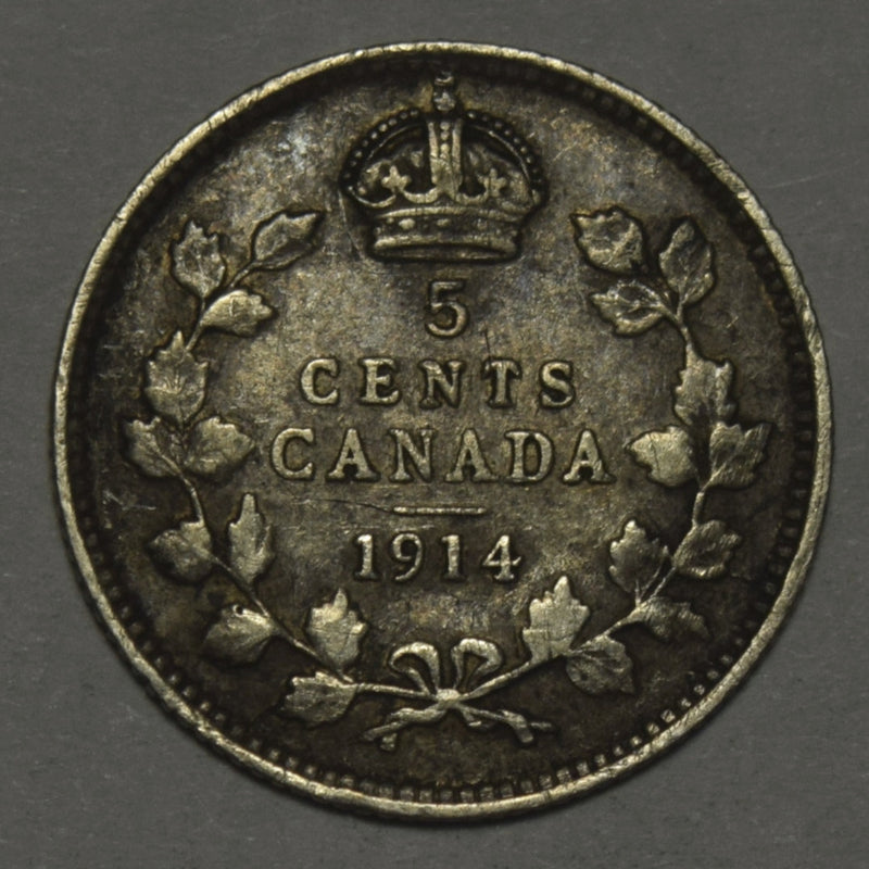1914 Canadian 5 Cents . . . . Very Fine