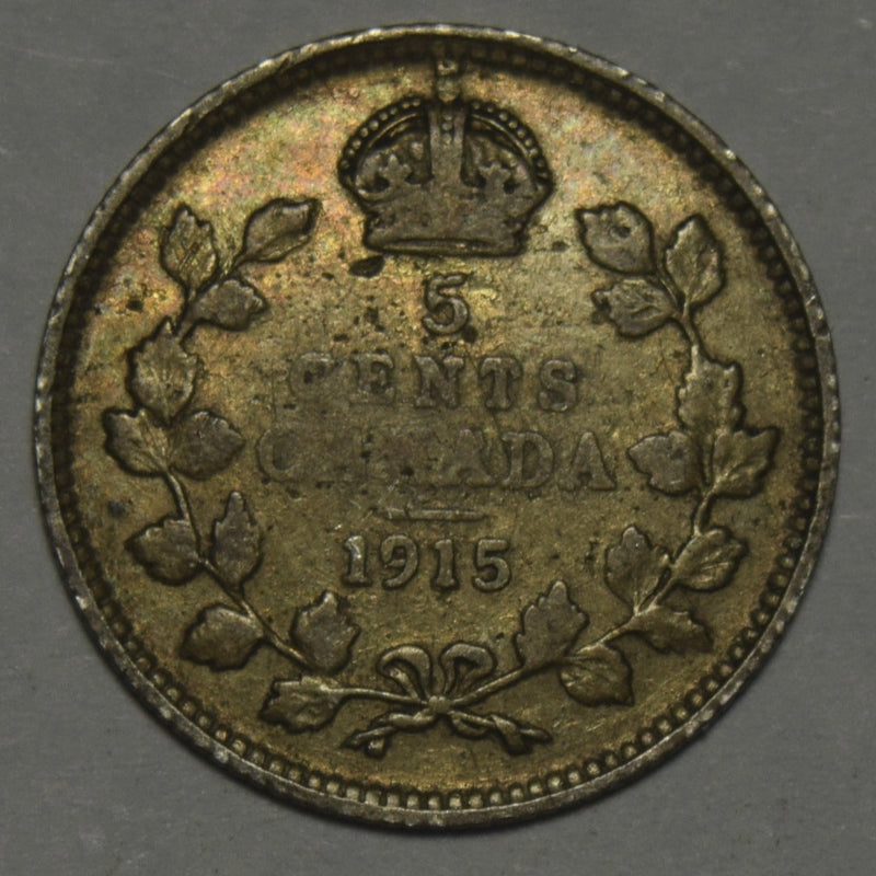 1915 Canadian 5 Cents . . . . Extremely Fine