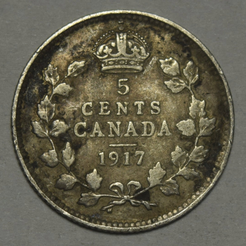 1917 Canadian 5 Cents . . . . Very Fine