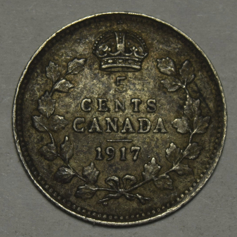 1917 Canadian 5 Cents . . . . Extremely Fine