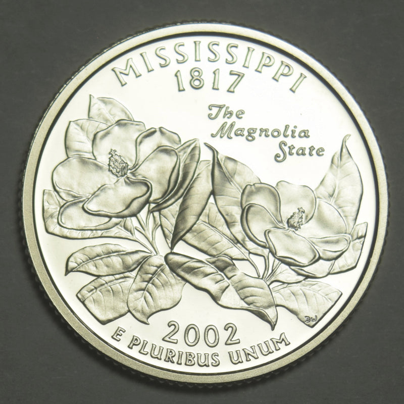 2002-S Mississippi State Quarter . . . . Superb Brilliant Proof Silver