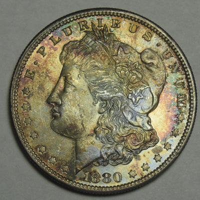1880-S Morgan Dollar . . . . Choice BU+ Color!
