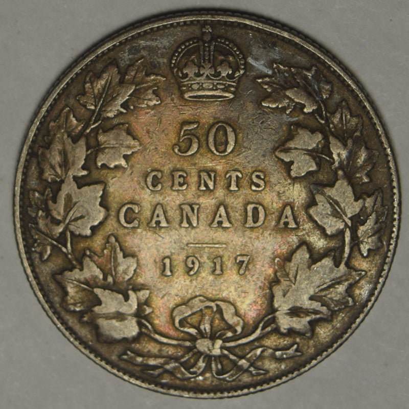 1917 Canadian Half . . . . Very Fine