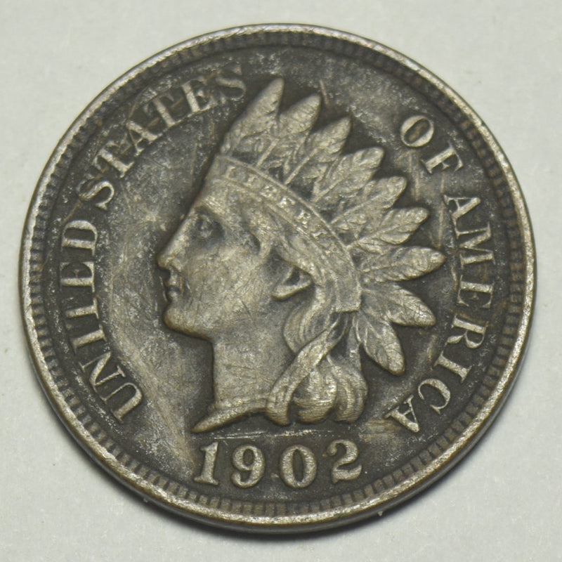 1902 Indian Cent . . . . AU scratches