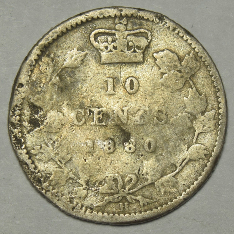 1880-H Canadian 10 Cents . . . . Poor