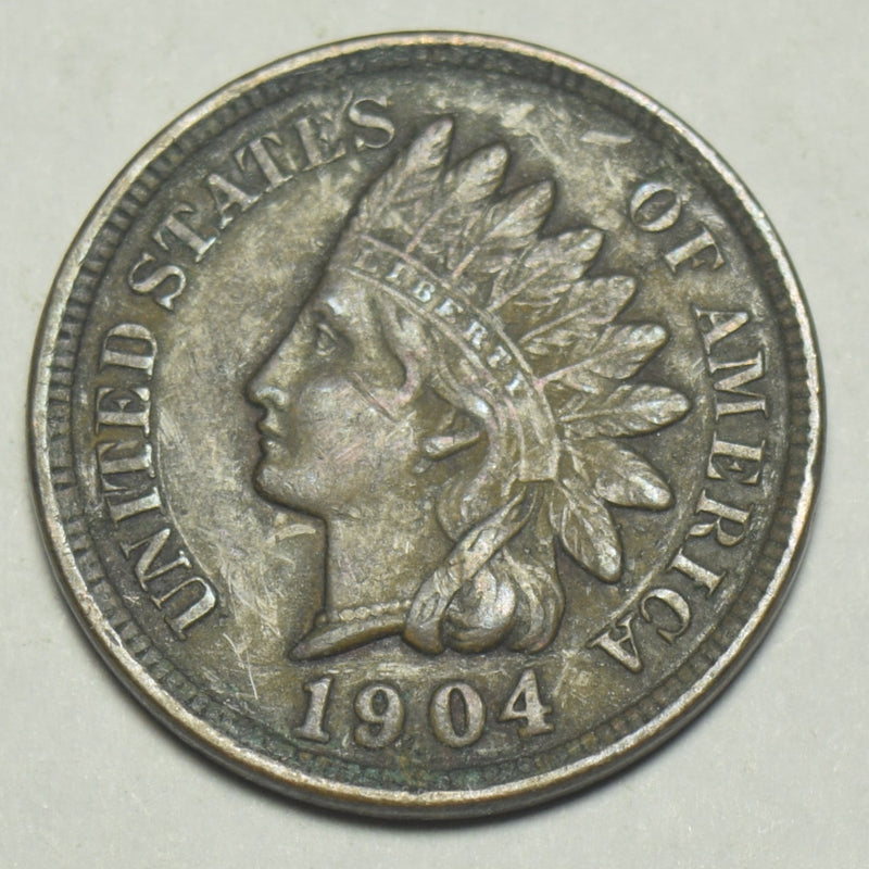 1904 Indian Cent . . . . AU corrosion