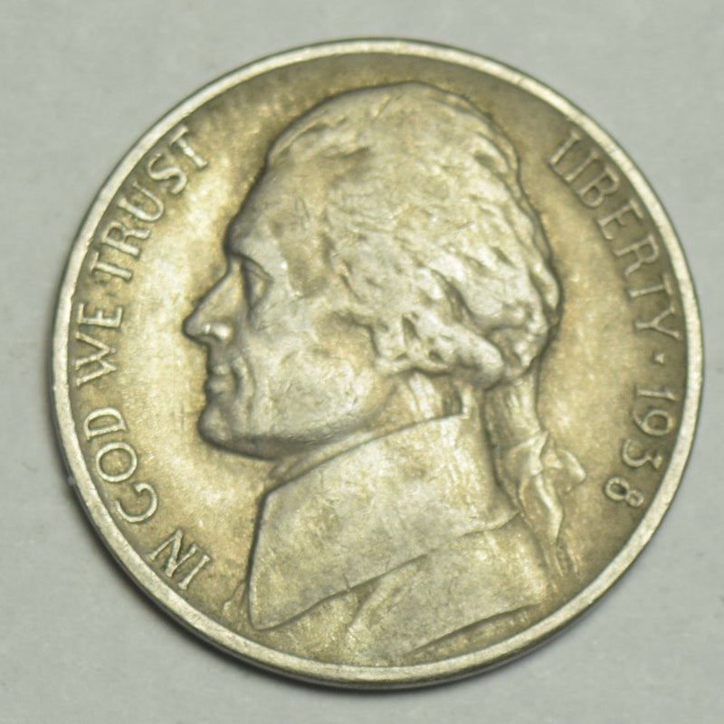 1938-D/S Jefferson Nickel . . . . Very Fine
