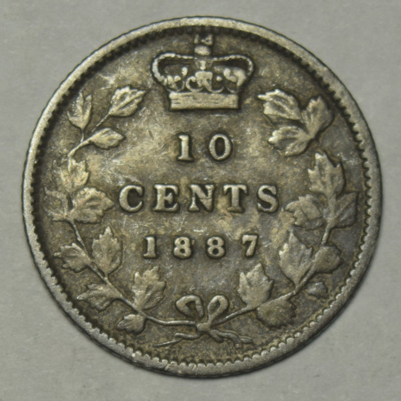 1887 Canadian 10 Cents . . . . Fine/VF