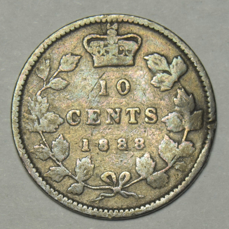 1888 Canadian 10 Cents . . . . Good/VG