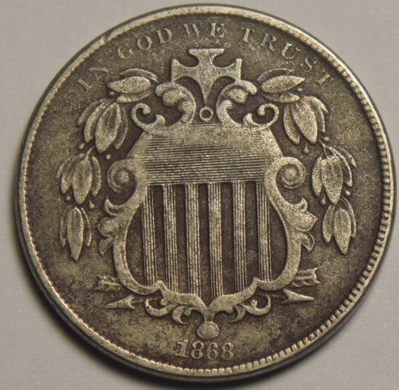 1868 Shield Nickel . . . . Very Fine