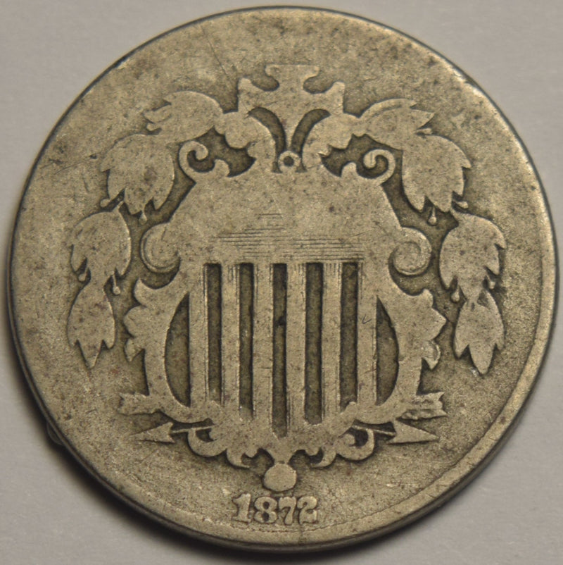 1872 Shield Nickel . . . . AG/Good