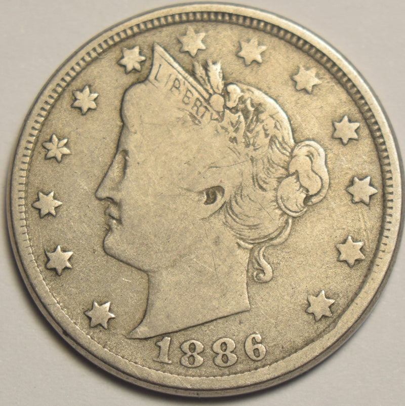 1886 Liberty Nickel . . . . Fine/VF