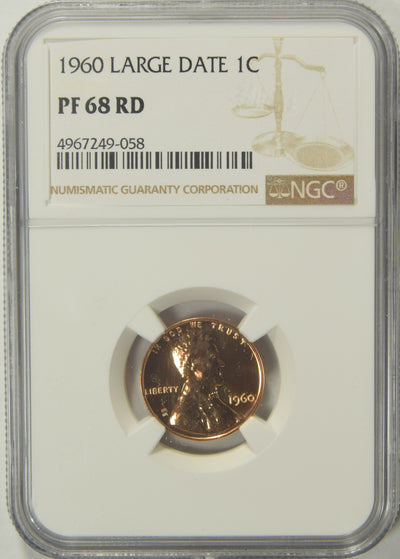 1960 Lincoln Cent . . . . NGC PF-68 RD