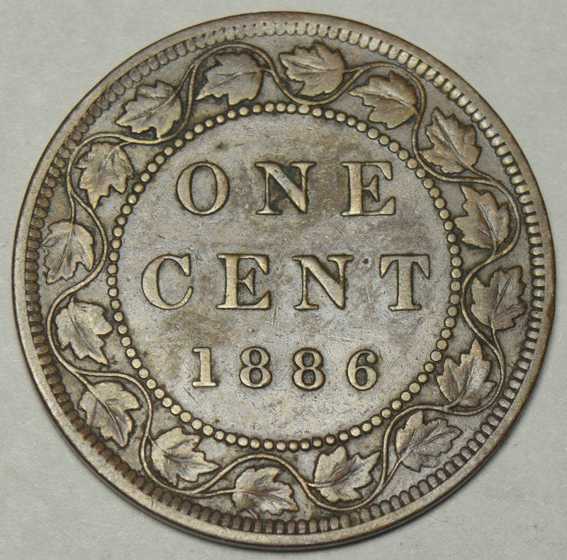 1886 Obverse 2 Canadian Cent . . . . Extremely Fine