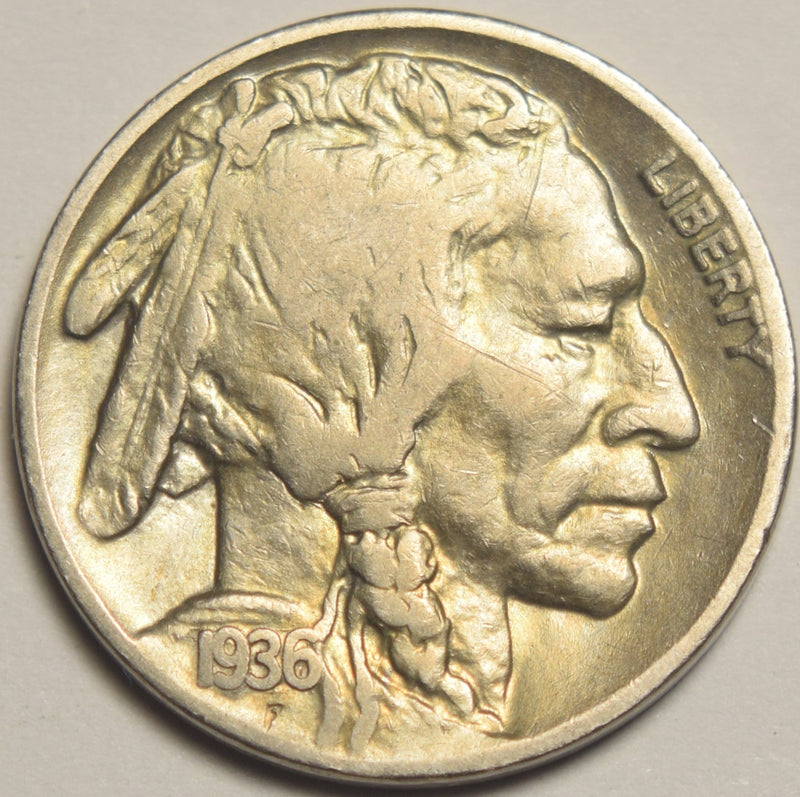 1936-S Buffalo Nickel . . . . VF/XF
