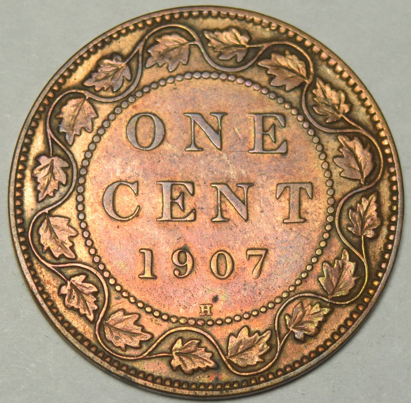 1907-H Canadian Cent . . . . Choice About Uncirculated