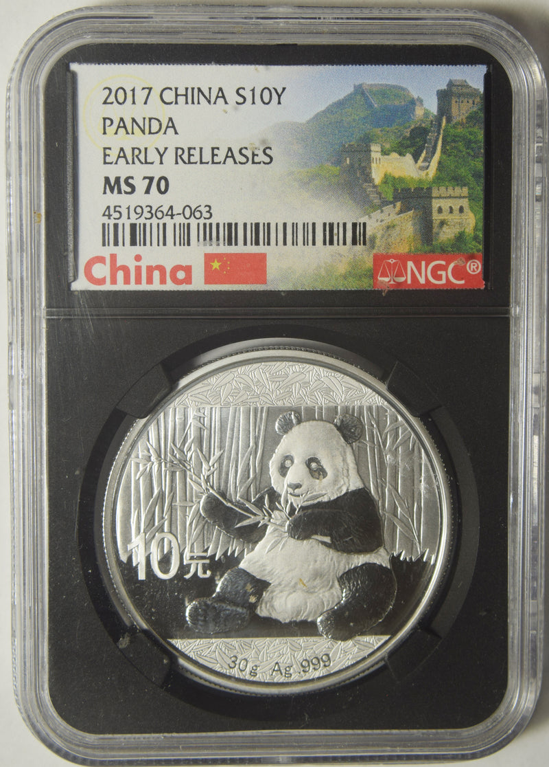 2017 China S10Y Panda . . . . NGC MS-70 Early Releases