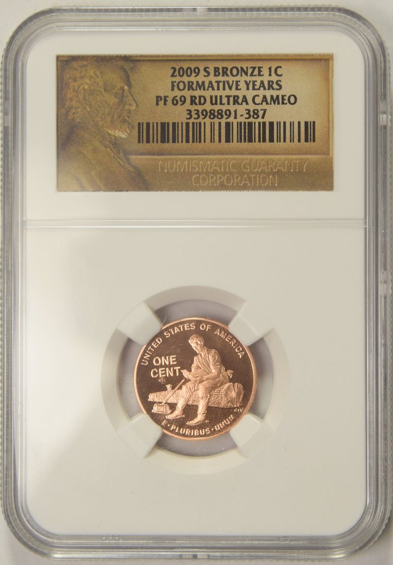 2009-S Formative Years Lincoln Cent . . . . NGC PF-69 RD Ultra Cameo