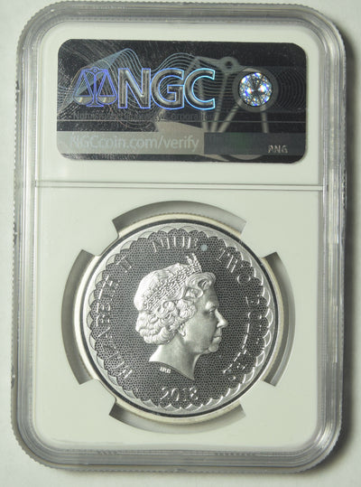 2018 Niue Double Dragon $2.00 . . . . NGC MS-70 Silver First Releases