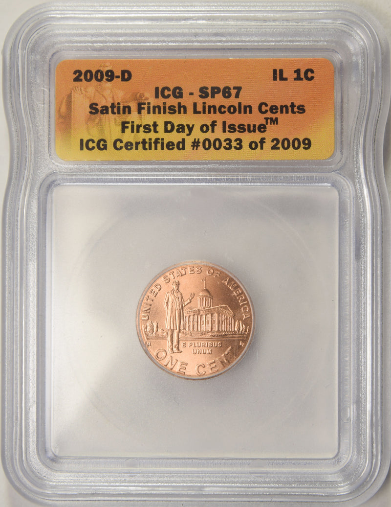 2009-D Professional Life Lincoln Cent . . . . ICG SP-67