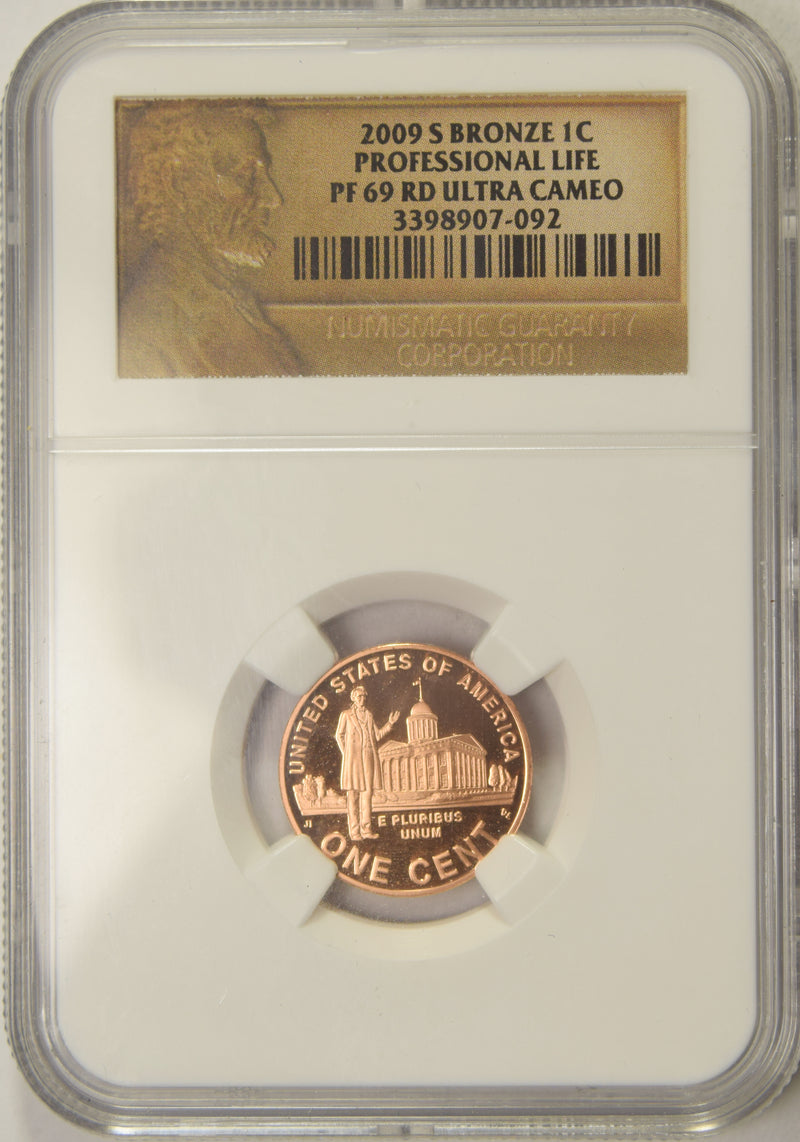 2009-S Professional Life Lincoln Cent . . . . NGC PR-69 RD Ultra Cameo