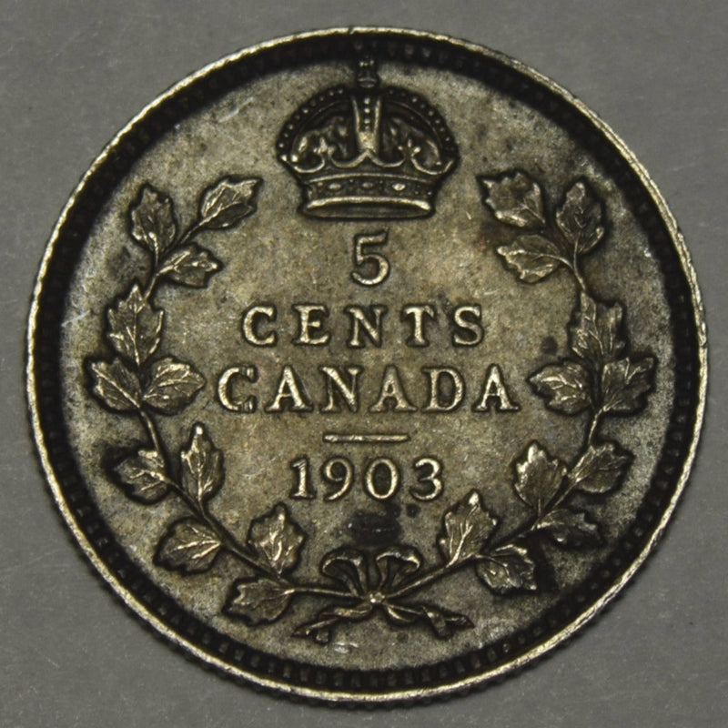 1903 Canadian 5 Cents . . . . Extremely Fine