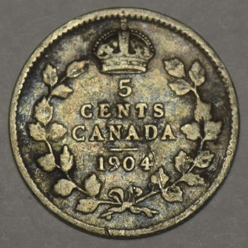 1904 Canadian 5 Cents . . . . Very Fine