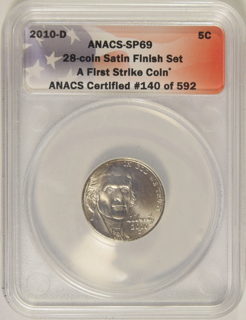 2010-D Jefferson Nickel . . . . ANACS SP-69
